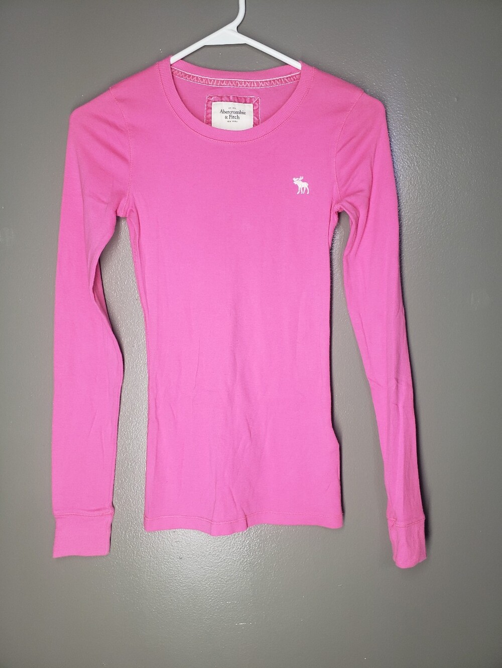 Abercrombie & Fitch Y2k Pink Babydoll Long Sleeve Womens Size Small